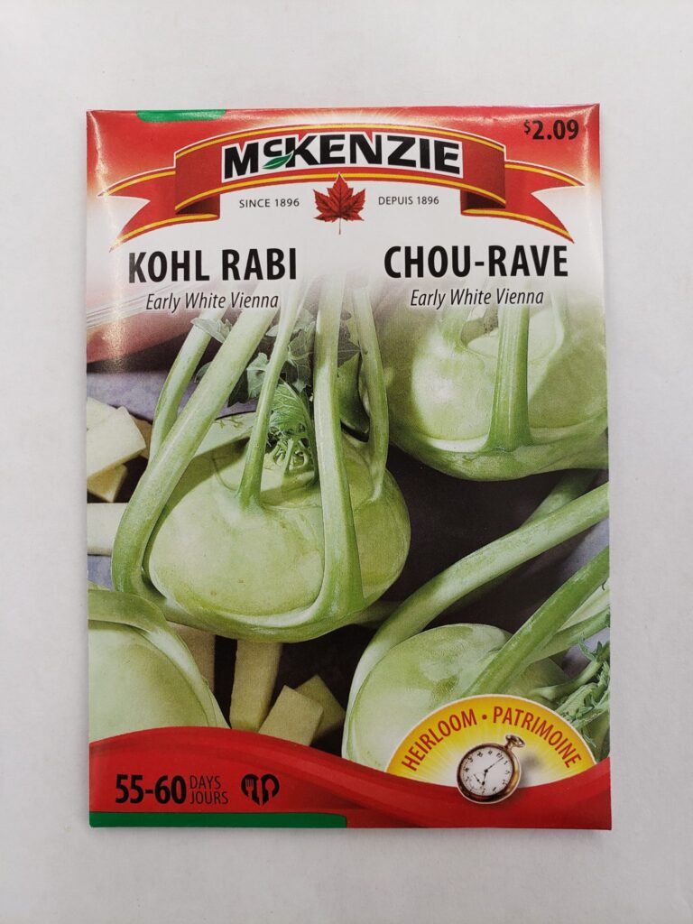 McKenzie Seed Kohl Rabi Early White Vienna Winnipeg Greenhouses and