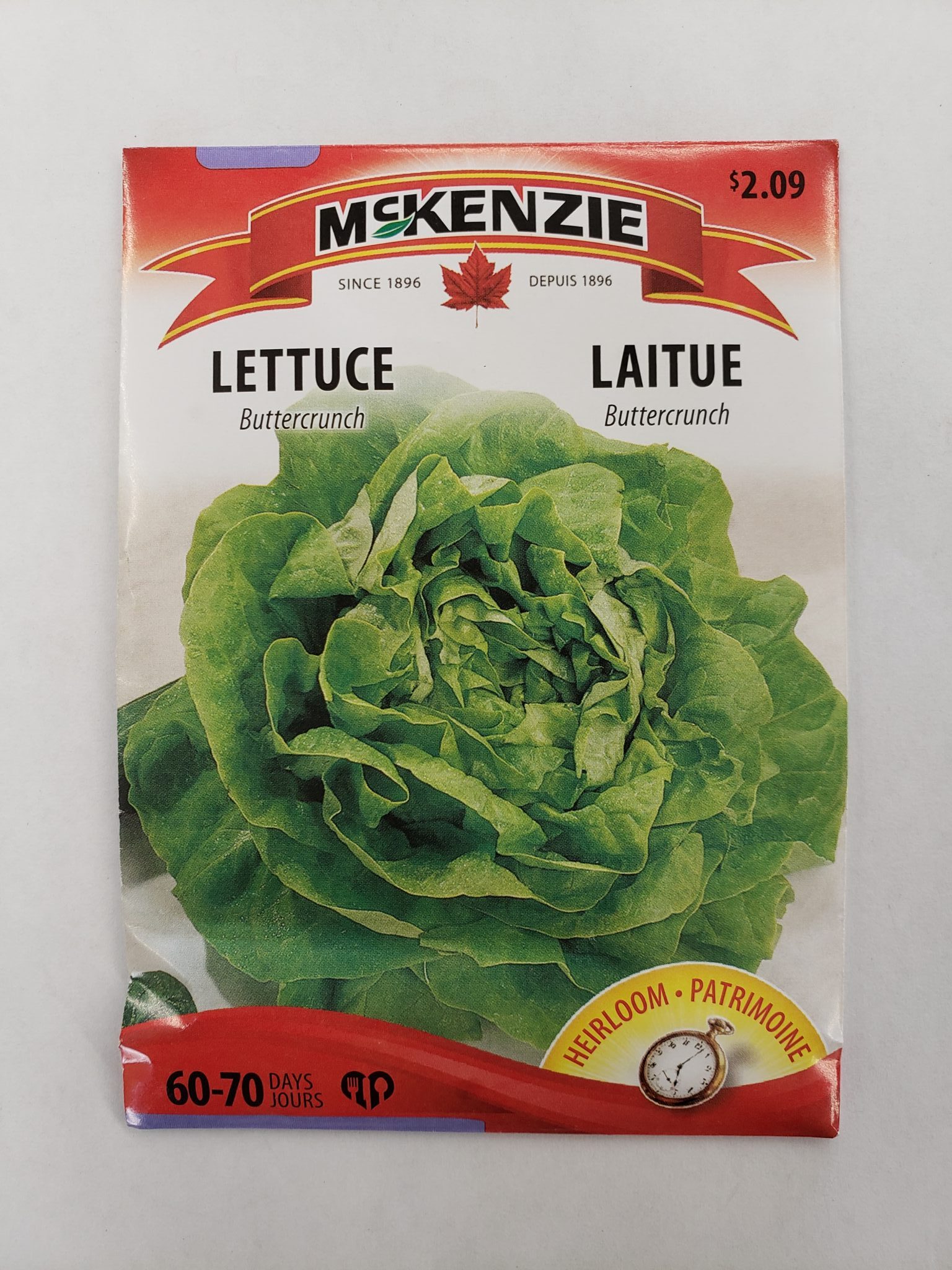 Mckenzie Seeds Lettuce buttercrunch Heirloom