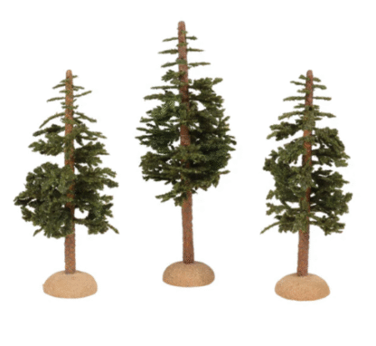 Department 56 Village Accessories - Ponderosa Pines S/3