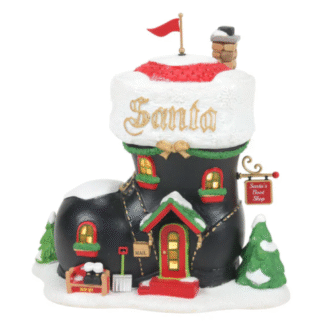 Department 56 North Pole Village - Santa's Boot Shop