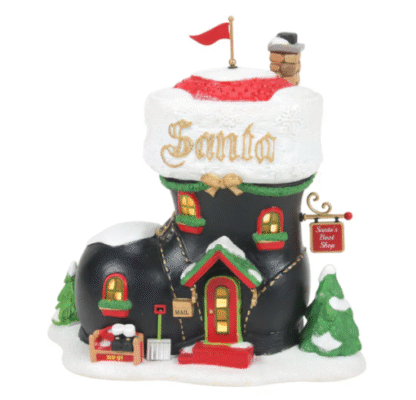 Department 56 North Pole Village - Santa's Boot Shop