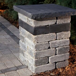Barkman Concrete Pillar Cap available at Ron Paul Garden Centre, designed for stylish and durable stone pillar finishing in outdoor landscapes.